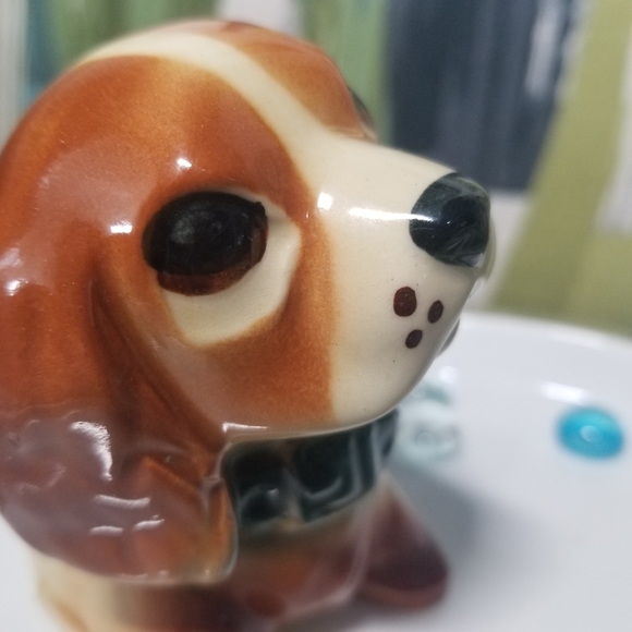 Vintage 1959's Cocker Spaniel Puppy Dog Small Ceramic Planter Figurine Retro Cut - Picture 7 of 9
